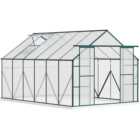 Outsunny Aluminium 8 x 12.3ft Polytunnel Greenhouse