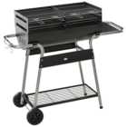 Outsunny Charcoal Barbecue Grill Trolley