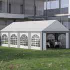 Outsunny 8 x 4m Grey Marquee Party Tent