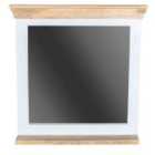 Bianco Mirror Frame With Shelf Solid Mango Wood
