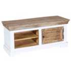 Bianco Wood Tv Cabinet/Bench/Shoe Rack Upto 43"
