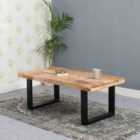 Merlin Solid Wood & Metal Coffee Table
