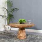 Merlin Solid Wood Coffee Table Mushroom Style