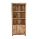 Merlin Solid Wood Bookcase With Doors