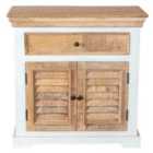 Bianco Wood Sideboard - 1 Drawer & 2 Doors