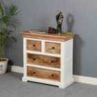 Bianco Solid Mango Wood 4 Chest Of Drawers
