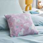 Lilac Unicorn Fleece Cushion