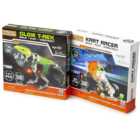 Metal Tech Glow T-Rex / Kart Racer Construction Kit