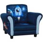 Homcom Homcom Child Armchair Kids Mini Sofa Chair With Armrest, Blue