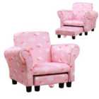 Homcom Homcom Cute Cloud Star Child Armchair Seat, Pink