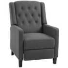 Homcom Button Tufted Recliner Chair, Grey