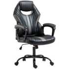 Vinsetto Faux Leather Gaming Chair Swivel , Black