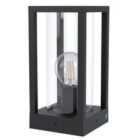 Eglo Black Caged Post Light