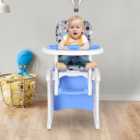 Portland Blue Baby High Chair Booster Seat