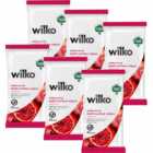 Wilko Plastic Free Antibacterial Pomegranate Surface Wipes 6 x 40 Multipack