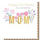 Happy Birthday To A Wonderful Mum Card