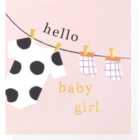 Hello New Baby Girl Card