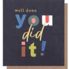Well Done Congratulations Card