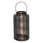 Ivyline Hampton Copper Woven Metal Lantern H31cm W24cm