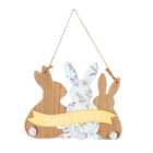Happy Easter Hanging Sign - Natural
