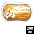 Carte D'Or Mini Indulgence Vanilla Caramel Pecan Ice Cream Dessert Tub 200ml