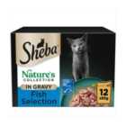 Sheba Adult Wet Cat Pouches Natures Collection Fish in Gravy 12 x 85g