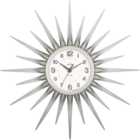 Acctim Stella Sprayed Silver Starburst Wall Clock 40cm
