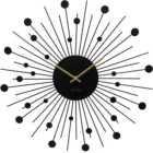 Acctim Brielle Starburst Black Wall Clock 50cm