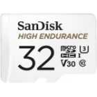 SanDisk High Endurance microSDHC 32GB + SD Adapter - for Dashcams & home monitoring