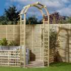 Rowlinson Chester 3 x 2ft Natural Arch with Trellis Sides