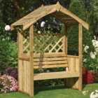 Rowlinson Salisbury 2 Seater Natural Arbour with Slatted Roof