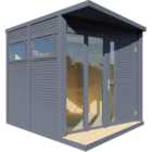 Rowlinson Concept 10 x 8ft Anthracite Pent Roof Garden Office