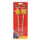 Pack of Two Super Mario Topper Pencils