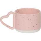 Speckle Heart Mug - Pink