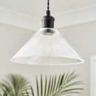 Ezra Conical Glass Easy Fit Pendant Shade