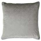 Paoletti Florence Silver Embossed Velvet Cushion