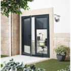 LPD Doors Aluvu External French Pre-finished Pre-finished Anthracite Grey Doors 1495 X 2095
