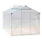Livingandhome Aluminium Hobby Greenhouse with Window Opening 190 x 314 x 195cm