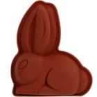 Silicone Rabbit Baking Mould - Brown