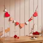 Wooden Heart Valentines Garland