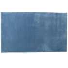Blue Flannel Cosy Rug 160 x 110cm