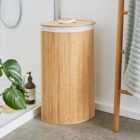 Bamboo Corner Laundry Basket