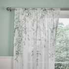 Willow Trail White Slot Top Single Voile Panel