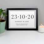 Personalised Special Date Framed Print