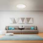 EGLO Frania-S LED Rounded Crystal Effect Flush Wall and Ceiling Light