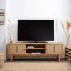 Hester Extra Wide Oak TV Unit For TVs up to 80"