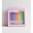 12 Pack Multicoloured Pastel Gel Pens