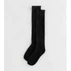 2 Pack Black Knee High Frill Socks