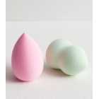 2 Pack Green and Pink Beauty Sponges