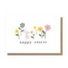 Bunny with Flowers Easter Card Pack 6 per pack